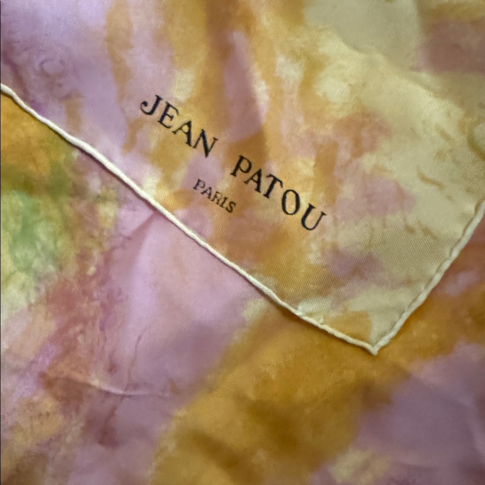 Silk Jean Patou (Paris) scarf